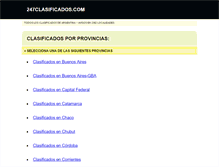 Tablet Screenshot of 247clasificados.com